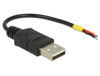 P-85250 | Delock 85250 - 0,1 m - USB A - USB 2.0 - Männlich/Männlich - Schwarz | 85250 | Zubehör