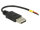P-85250 | Delock 85250 - 0,1 m - USB A - USB 2.0 - Männlich/Männlich - Schwarz | 85250 | Zubehör