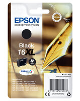 P-C13T16314012 | Epson Pen and crossword Singlepack Black 16XL DURABrite Ultra Ink - Hohe (XL-) Ausbeute - Tinte auf Pigmentbasis - 12,9 ml - 500 Seiten - 1 Stück(e) | C13T16314012 | Verbrauchsmaterial