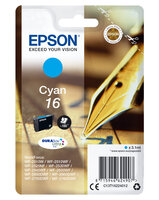 P-C13T16224012 | Epson Pen and crossword Singlepack Cyan 16 DURABrite Ultra Ink - Standardertrag - 3,1 ml - 165 Seiten - 1 Stück(e) | C13T16224012 | Verbrauchsmaterial