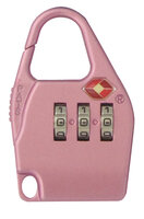 Rieffel RG256 - Herkömmliches Vorhängeschloss - Zahlenschloss - Koffer - Pink - Zink - 3 Ziffern