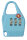 P-RG256 BLAU SB | Rieffel RG256 - Herkömmliches Vorhängeschloss - Zahlenschloss - Koffer - Blau - Zink - 3 Ziffern | RG256 BLAU SB | Telekommunikation