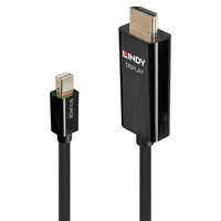 P-40911 | Lindy 40911 Videokabel-Adapter 1 m Mini DisplayPort HDMI Typ A (Standard) Schwarz | 40911 | Zubehör