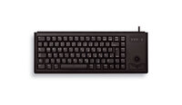 P-G84-4400LUBEU-2 | Cherry Slim Line COMPACT-KEYBOARD G84-4400 - Tastatur - 83 Tasten QWERTY - Schwarz | G84-4400LUBEU-2 | PC Komponenten