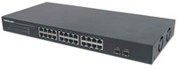 P-561044 | Intellinet 24-Port Gigabit Ethernet Switch with 2 SFP Ports - Switch - nicht verwaltet | 561044 | Netzwerktechnik