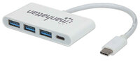 Manhattan 3-Port USB 3.2 Gen 1 Hub mit Power Delivery - 3...