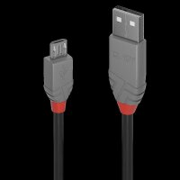 P-36732 | Lindy 1m USB 2.0 Cable USB Kabel USB A Micro-USB B Männlich Schwarz - Grau | Herst. Nr. 36732 | Kabel / Adapter | EAN: 4002888367325 |Gratisversand | Versandkostenfrei in Österrreich