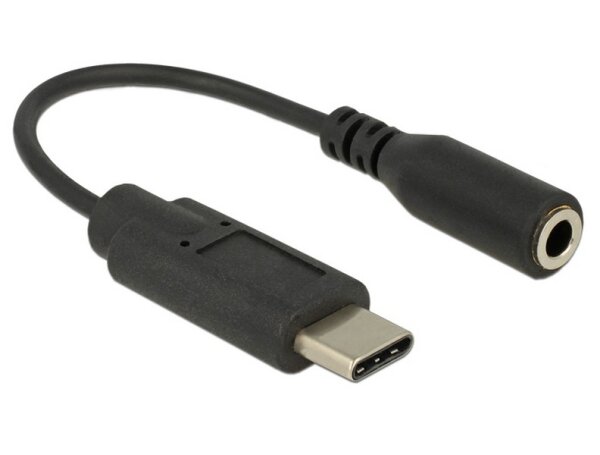 P-65842 | Delock 65842 - Schwarz - USB C - 3.5mm - 0,14 m - Männlich - Weiblich | 65842 | Zubehör