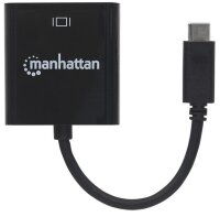 P-152020 | Manhattan USB 3.1 Typ C auf DisplayPort-Konverter - Typ C-Stecker auf DisplayPort-Buchse - schwarz - 3.2 Gen 1 (3.1 Gen 1) - DisplayPorts ausgang - 3840 x 2160 Pixel | 152020 | Zubehör | GRATISVERSAND :-) Versandkostenfrei bestellen in Österrei