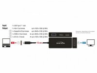 P-63929 | Delock 63929 - USB 2.0 Type-C - Schwarz - DVI-I...