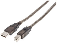 P-152389 | Manhattan Hi-Speed USB 2.0 aktives Anschlusskabel - USB A-Stecker auf B-Stecker - 15 m - schwarz - 15 m - USB A - USB B - USB 2.0 - Männlich/Männlich - Schwarz | 152389 | Zubehör