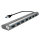 LogiLink UA0308 - USB 3.2 Gen 1 (3.1 Gen 1) Type-A - USB 3.2 Gen 1 (3.1 Gen 1) Type-A - 5000 Mbit/s - Grau - Aluminium - CE - RoHS