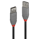 P-36703 | Lindy 36703 USB Kabel 2 m USB A Männlich Weiblich Schwarz - Grau | Herst. Nr. 36703 | Kabel / Adapter | EAN: 4002888367035 |Gratisversand | Versandkostenfrei in Österrreich