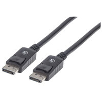 P-393799 | Manhattan 1080p DisplayPort-Kabel - DisplayPort-Stecker auf DisplayPort-Stecker - 2 m - schwarz - 2 m - DisplayPort - DisplayPort - Männlich - Männlich - Nickel/Gold | 393799 | Zubehör