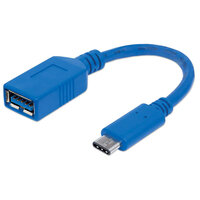 Manhattan USB adapter - USB Type A (W) bis USB Typ C (M)...