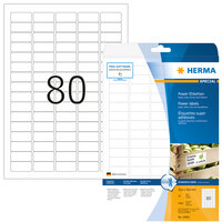 P-10901 | HERMA Etiketten A4 35.6x16.9 mm weiß extrem stark haftend Papier matt 2000 St - Weiß - Selbstklebendes Druckeretikett - A4 - Papier - Laser/Inkjet - Dauerhaft | 10901 | Verbrauchsmaterial