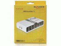 P-61803 | Delock USB Sound Box 7.1 - 7.1 Kanäle - USB | Herst. Nr. 61803 | Soundkarten | EAN: 4043619618033 |Gratisversand | Versandkostenfrei in Österrreich