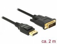 P-85313 | Delock 85313 - 2 m - DisplayPort - DVI-D - Männlich - Männlich - Gerade | Herst. Nr. 85313 | Kabel / Adapter | EAN: 4043619853137 |Gratisversand | Versandkostenfrei in Österrreich