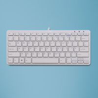 R-Go Compact Tastatur - QWERTY (UK) - wei&szlig; -...