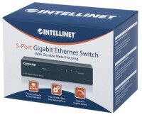 P-530378 | Intellinet 5-Port Gigabit Ethernet Switch - Metall - Desktop - IEEE 802.3az (Energy Efficient Ethernet) - Gigabit Ethernet (10/100/1000) - Vollduplex | 530378 | Netzwerktechnik | GRATISVERSAND :-) Versandkostenfrei bestellen in Österreich