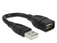 P-83497 | Delock 15cm USB 2.0 - 0,15 m - USB A - USB A - USB 2.0 - Männlich/Weiblich - Schwarz | Herst. Nr. 83497 | Kabel / Adapter | EAN: 4043619834976 |Gratisversand | Versandkostenfrei in Österrreich