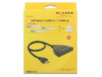 P-18600 | Delock 18600 - HDMI - Kunststoff - Schwarz - 18...