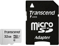 P-TS32GUSD300S-A | Transcend microSDHC 300S 32GB - 32 GB...