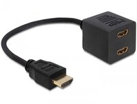 Delock Adapter HDMI High Speed with Ethernet - Video-/Audio-Splitter - 2 Anschlüsse