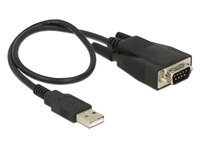Delock 62958 - USB Typ-A - Seriell - RS-232 - Schwarz - 0,45 m - FTDI FT232RL