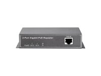 GRATISVERSAND | P-POR-0122 | LevelOne Gigabit PoE Repeater - 2 Ports - Kaskadier - Netzwerk-Repeater - 100 m - 1000 Mbit/s - Voll - Halb - 10/100/1000Base-T(X) - IEEE 802.3x | HAN: POR-0122 | Netzwerkgeräte | EAN: 4015867174937