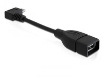 Delock USB-Kabel - USB Typ A, 4-polig (W) - 5-polig Micro-USB Typ B (M) - 11 cm ( Hi-Speed OTG )
