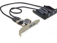 Delock Front Panel 8,89cm/3,5 2x USB 3.0 Delock + USB 3.0 PCIe Card