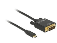 Delock 1m - USB-C/DVI 24+1 - 3840 x 2160 Pixel