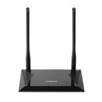 Edimax N300 - Wi-Fi 4 (802.11n) - Einzelband (2,4GHz) - Eingebauter Ethernet-Anschluss - 4G - Schwarz - Tabletop-Router