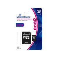 MEDIARANGE MR955 - 64 GB - MicroSDXC - Klasse 10 - 60...