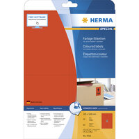 HERMA 4562 - Rot - Rechteck - A4 - Universal - Matte - Laser/Inkjet