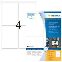 HERMA 9539 - Weiß - Rechteck - A4 - Polyethylen - Matte - Laser