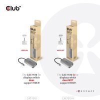 P-CAC-1510-A | Club 3D USB3.2 Gen1 Type-C to Dual Link...