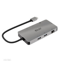 Club 3D USB 3.2Type C 8in1 Hub 2x HDMI - Hub - 16,2 Gbps