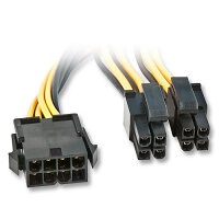 P-33163 | Lindy Stromkabel - 4 PIN ATX12V (M) - PCI-Express-Stromversorgung, 8-polig (W) | Herst. Nr. 33163 | Stromversorgung | EAN: 4002888331630 |Gratisversand | Versandkostenfrei in Österrreich