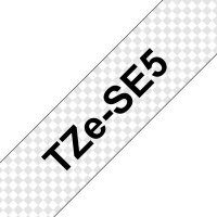 P-TZESE5 | Brother TZE-SE5 - Schwarz auf weiss - TZ/TZe -...