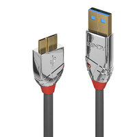 P-36659 | Lindy 36659 USB Kabel 3 m USB A Micro-USB B Männlich Grau | 36659 | Zubehör