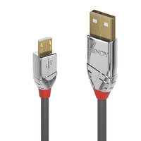 P-36653 | Lindy 36653 USB Kabel 3 m USB A Micro-USB B Männlich Grau | 36653 | Zubehör