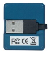 P-160605 | Manhattan 4-Port USB 2.0 Micro Hub - USB-A-Stecker auf 4 x USB-A-Buchse - 480 Mbit/s Datenübertragungsrate - Stromversorgung über USB - USB 3.2 Gen 1 (3.1 Gen 1) Type-A - USB 3.2 Gen 1 (3.1 Gen 1) Type-A - 480 Mbit/s - Schwarz - Kunststoff - FC