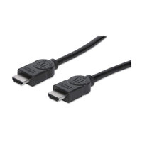 P-306126 | Manhattan High Speed HDMI Kabel - 3D - 4K@30Hz - HDMI Stecker auf Stecker - Geschirmt - Schwarz - 3 m - 3 m - HDMI Typ A (Standard) - HDMI Typ A (Standard) - 3D - 10,2 Gbit/s - Schwarz | 306126 | Zubehör