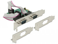 Delock 89641 - PCIe - Seriell - Niedriges Profil - PCIe 2.0 - RS-232 - Grün