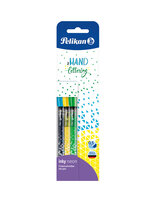 Pelikan inky Neon - Blau - Grün - Gelb - Fein - Rund - 0,5 mm - Deutschland - Sichtverpackung