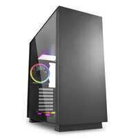 Sharkoon Pure Steel RGB - Midi Tower - PC - Schwarz - ATX - CEB - EATX - EEB - micro ATX - Mini-ITX - Stahl - Gehärtetes Glas - Multi