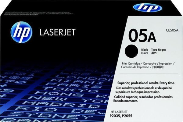 P-CE505A | HP 05A Schwarz Original LaserJet Tonerkartusche - 2300 Seiten - Schwarz - 1 Stück(e) | CE505A | Verbrauchsmaterial