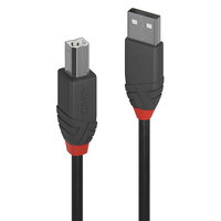 P-36670 | Lindy 36670 USB Kabel 0,2 m USB A USB B Männlich Schwarz - Grau | 36670 | Zubehör